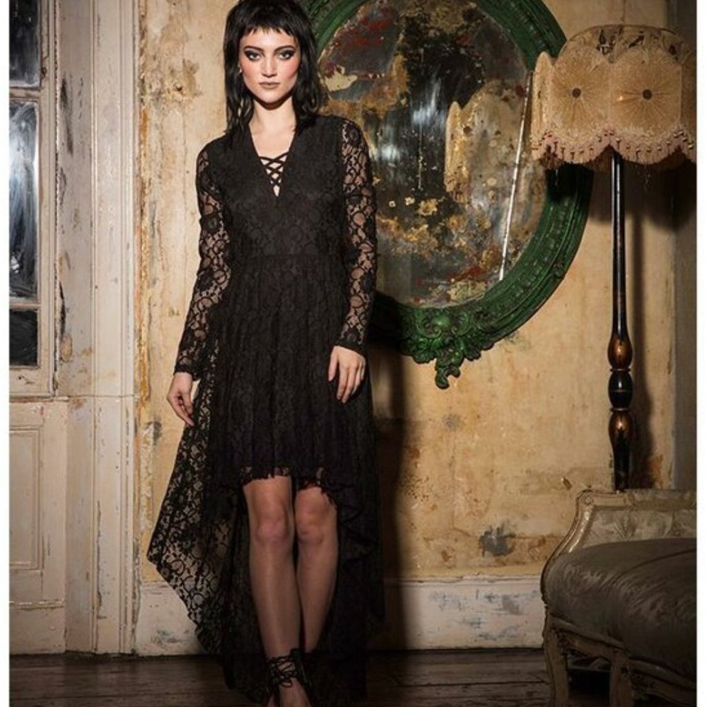 Jawbreaker High-Low Gothic Dress - Lace NWT Small